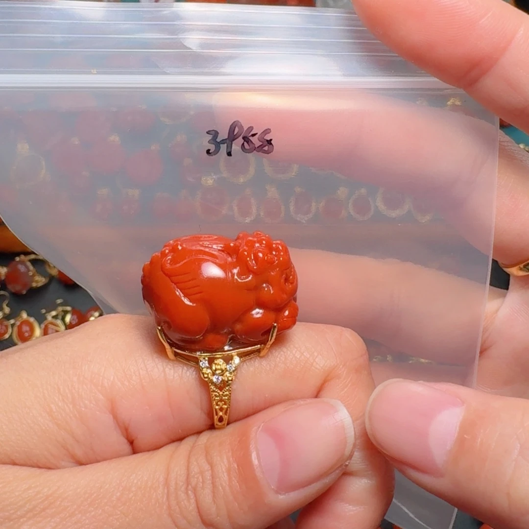 南红玛瑙南红银S925镶嵌