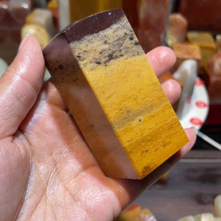 寿山石印石素章印章