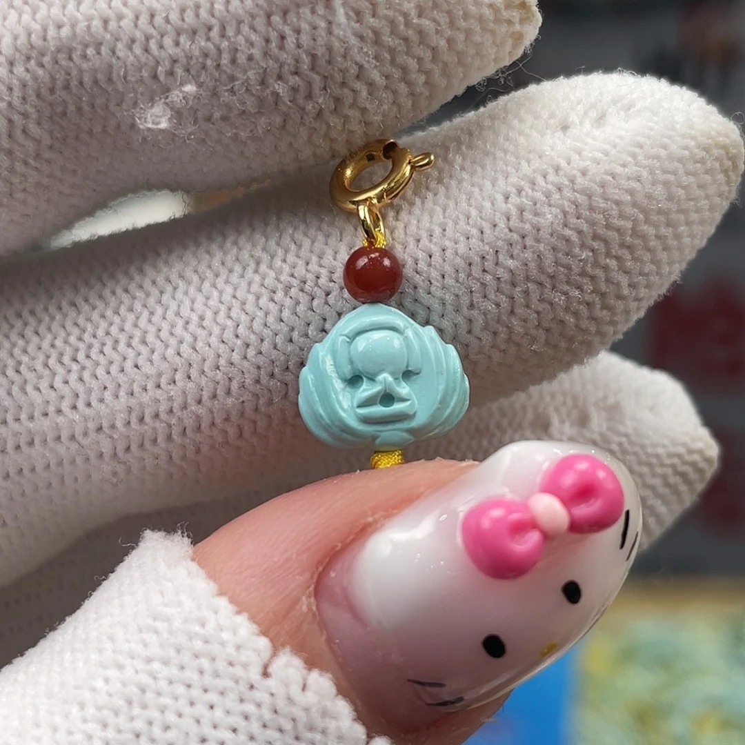 绿松石未镶嵌挂件