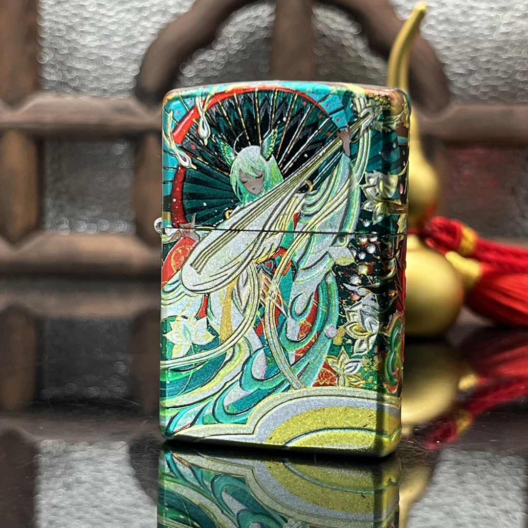 ZIPPO/之宝打火机  雀语寒鸦常规包银烫金填漆【小飞甄选】DYJ1