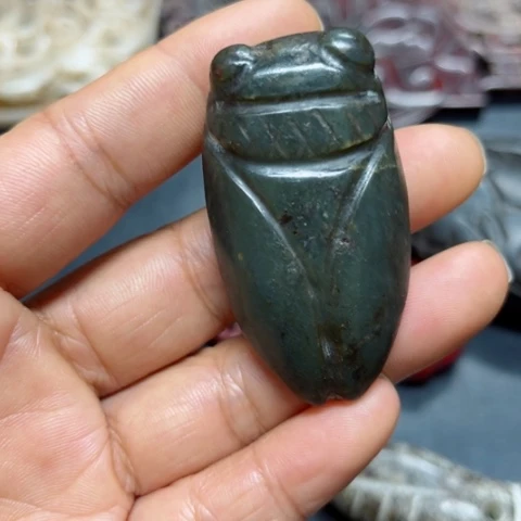 吊坠白玉菩提把件