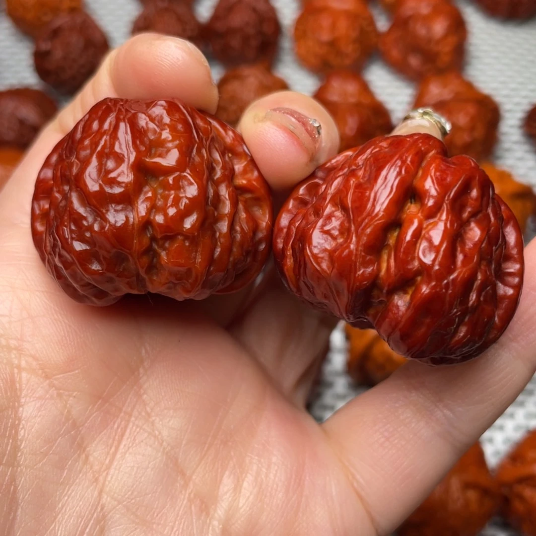 桃核吊坠文玩核桃 手把件 蛤蟆头 38