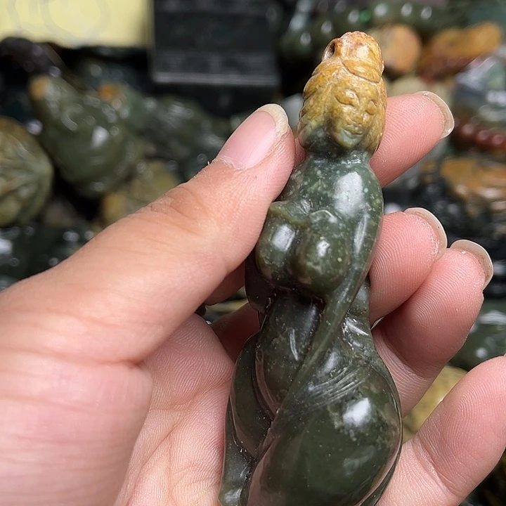 岫岩河磨玉（透闪石质玉）未镶嵌挂件