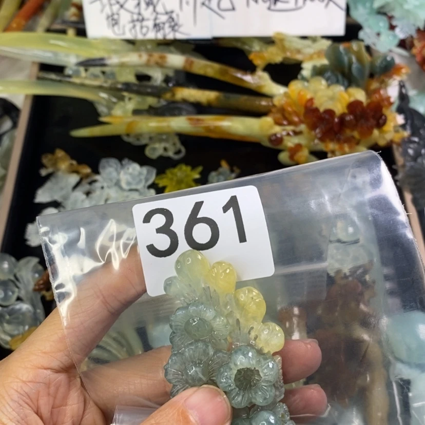 【闪购商品】岫玉发饰未镶嵌?*初