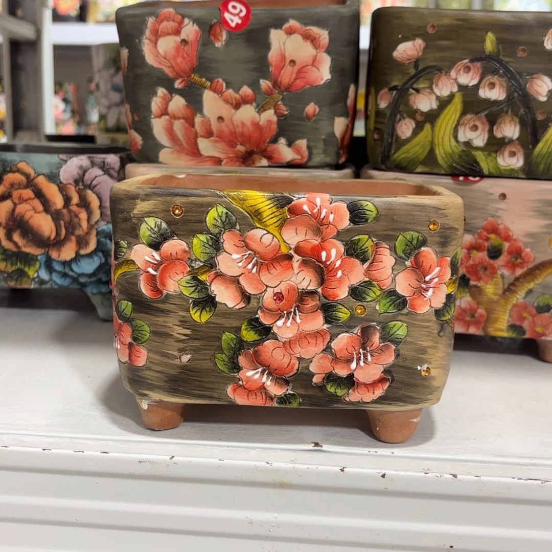 景德镇手绘花盆陶瓷14/11