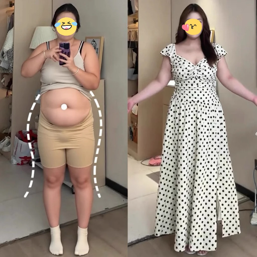 胖MM法式波点连衣裙女装夏季新款梨型身材大码收腰显瘦遮肚子长裙