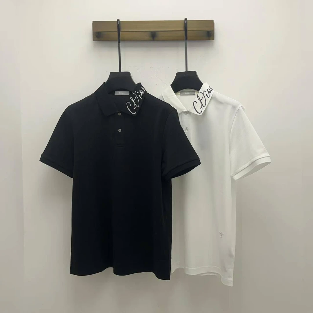 C.Dioc男士休闲时尚商务春夏新款短袖翻领polo衫