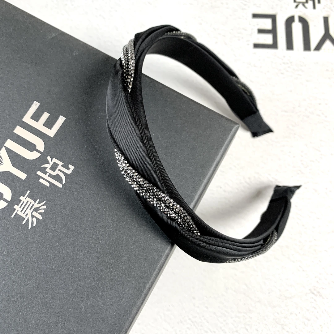 慕悦-M205高颅顶韩版布艺钻带头箍简约气质优雅发箍发夹发饰