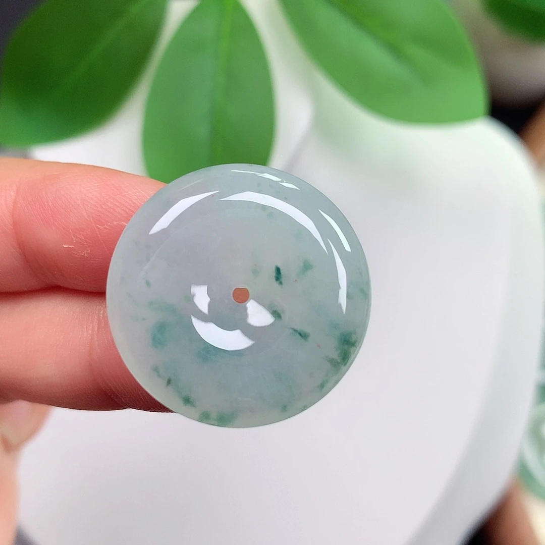 颈饰未镶嵌翡翠平安扣 24.4x5.3mm