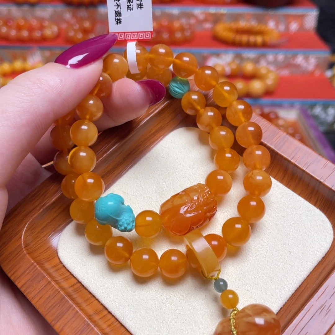 手链蜜蜡未镶嵌手串