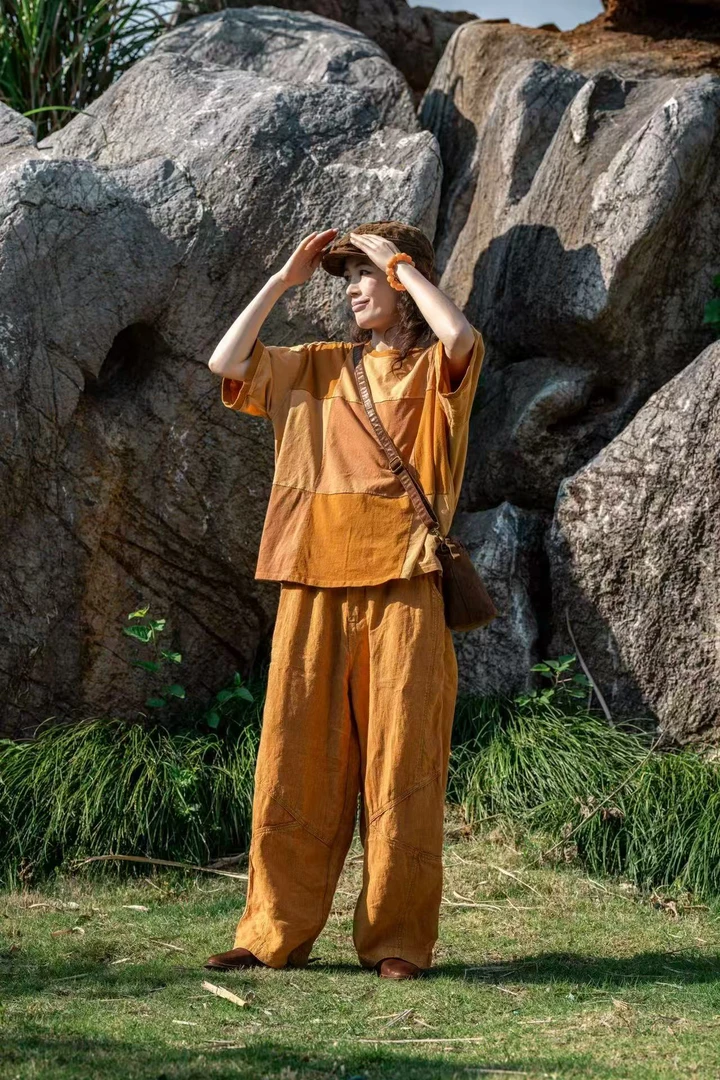 疯子张08465款拼接针织衫衣长65胸围118