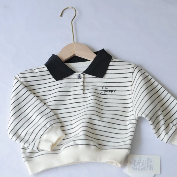 婴儿衣服春装宝宝春款上衣婴幼儿洋气POLO衫男宝宝超萌百搭打底衫