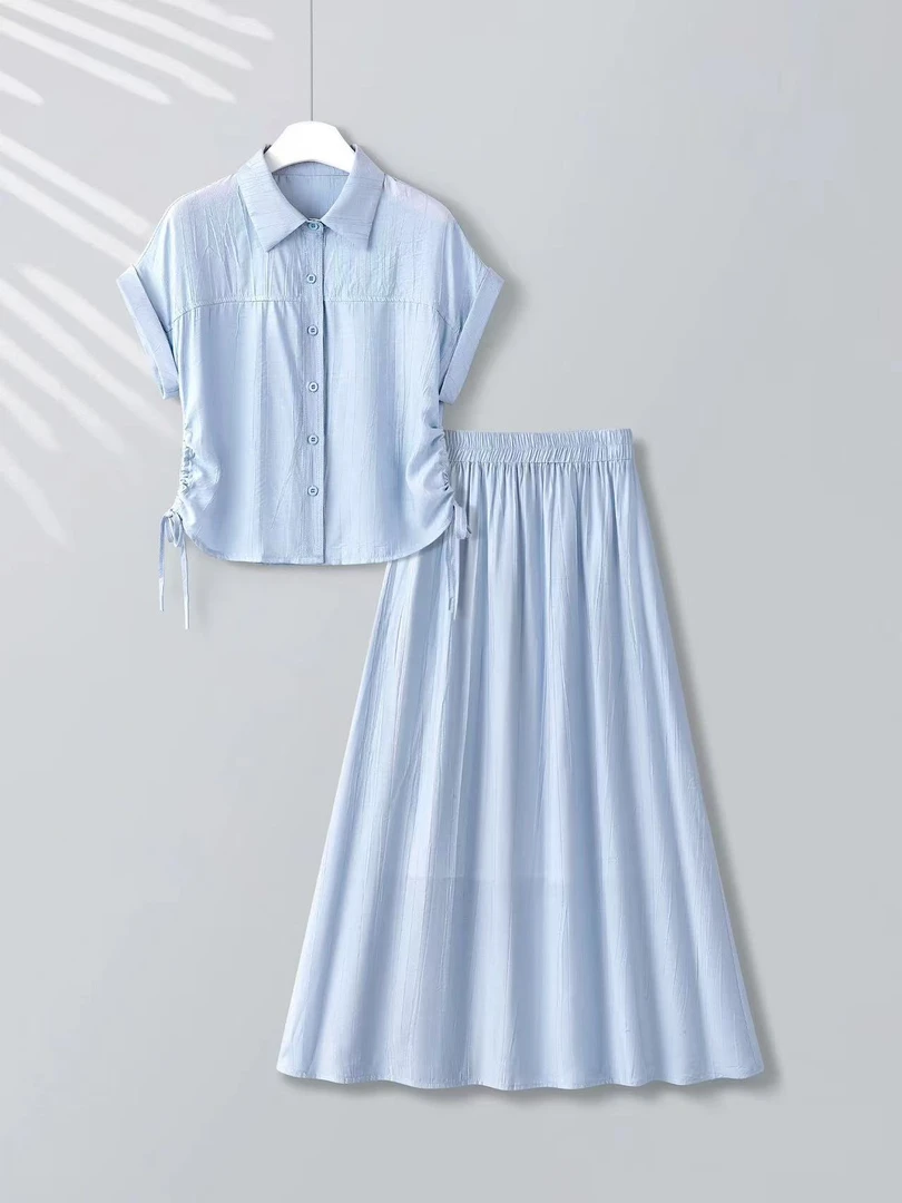 2025超火夏装一整套女新款巨好看的套装裙初夏穿搭大方得体两件套