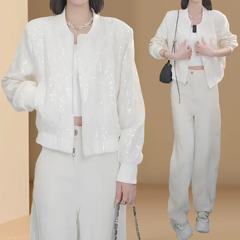 新款时尚夹克春秋棒球服小香风短款高级感小个子2025年外套女上衣