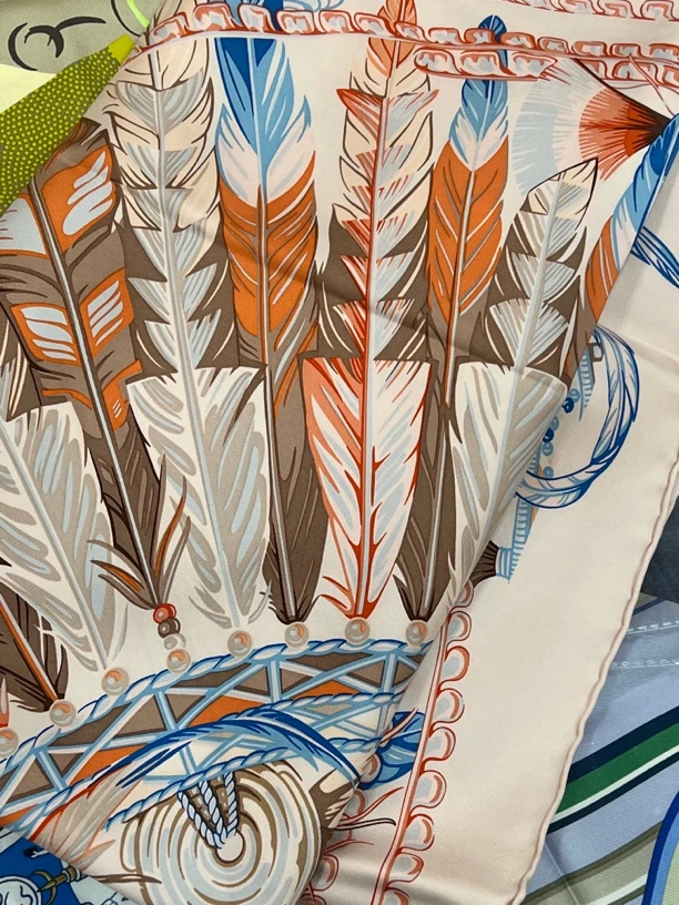 95新 Hermes/爱马仕 hermes 90x90丝巾