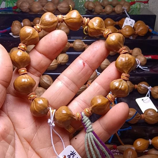 橄榄核手串/手链橄榄核手串三花铁核异形元宝料1.6