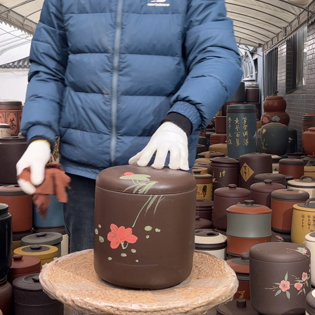 紫砂茶叶罐9 饼茶叶罐