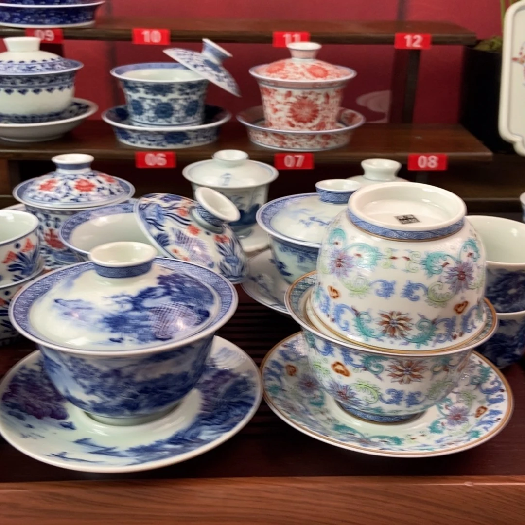 活***白景德镇高温精选茶具