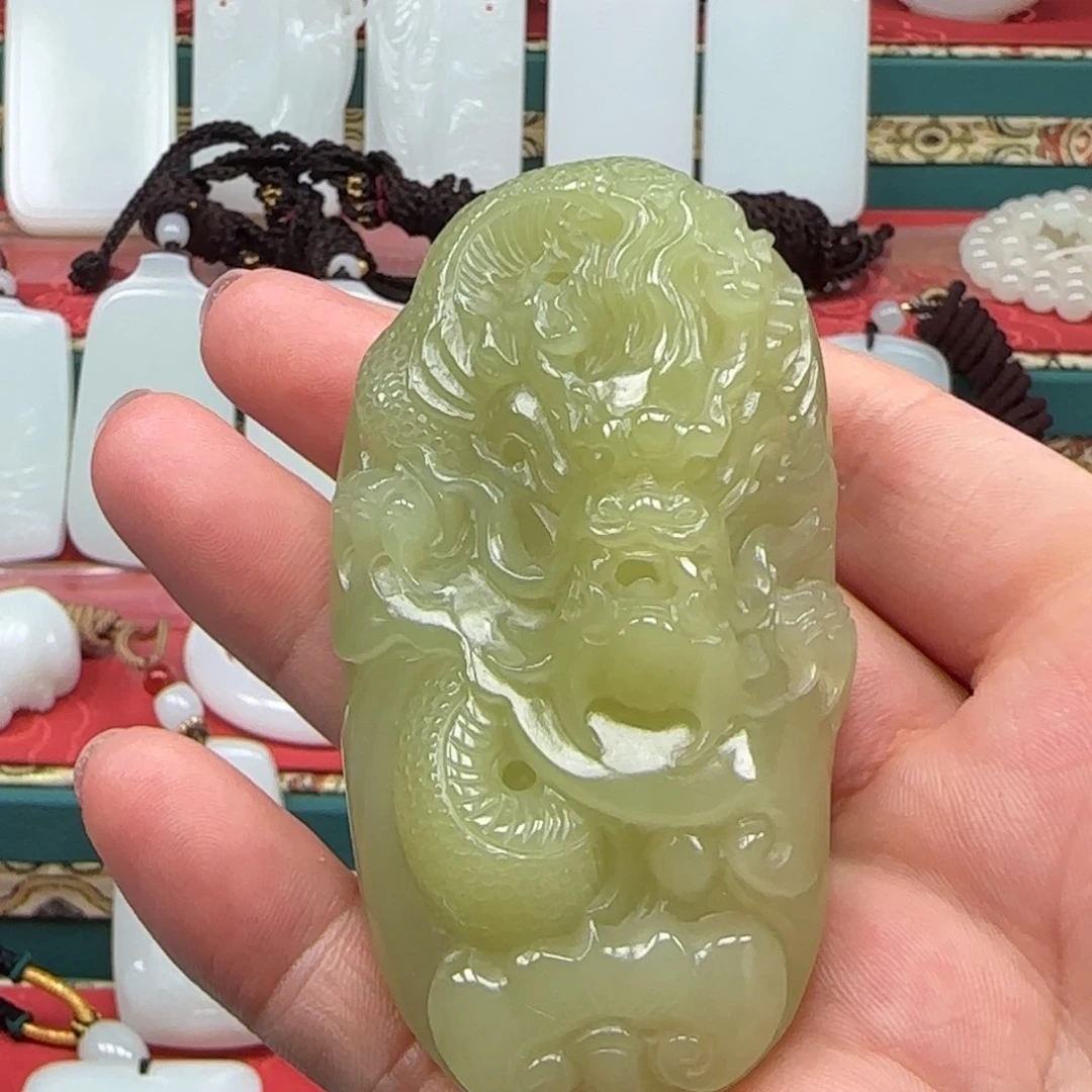 和田玉未镶嵌挂件犟*拐