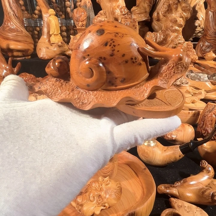 柏木（崖柏）?****?太行崖栢 手工蜗牛