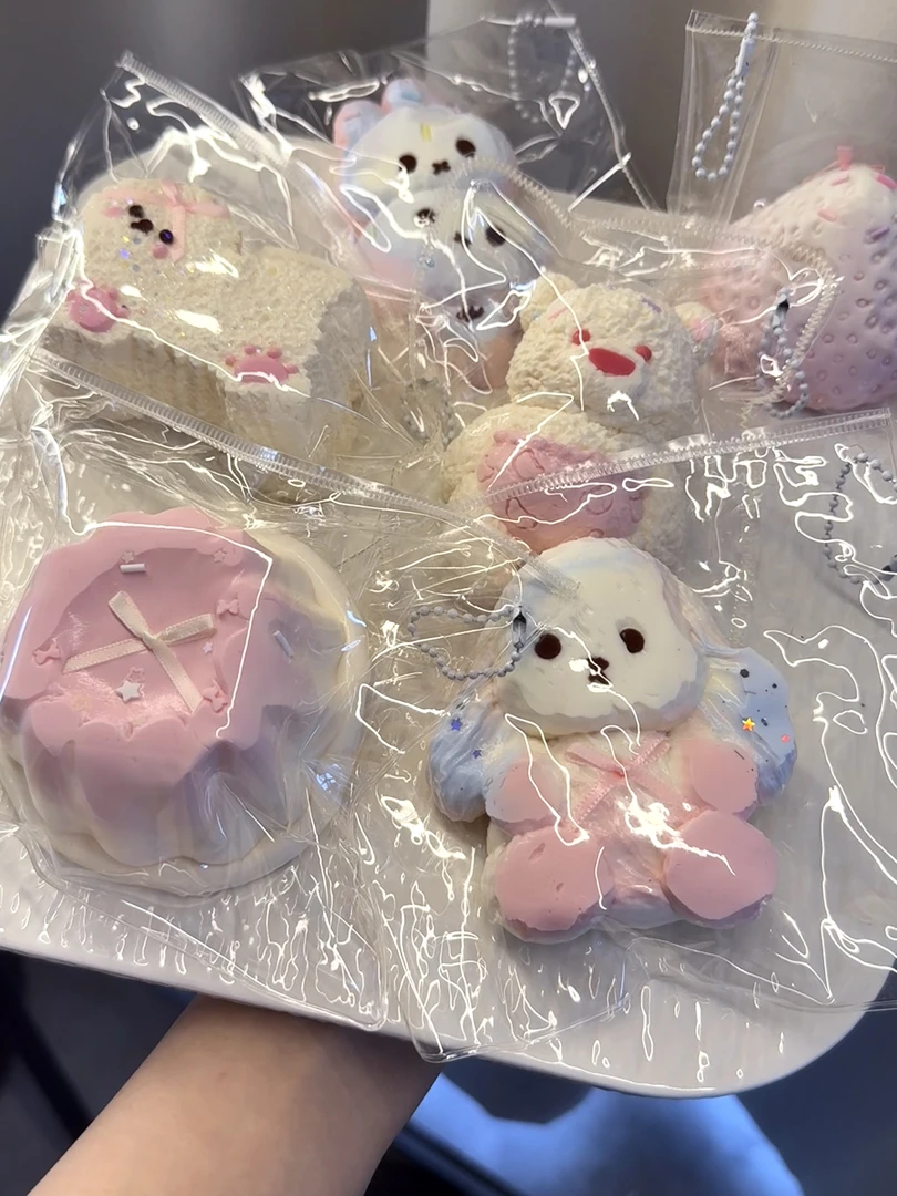 小甜饼Cake 4-5个大号高克重盒【食品级硅胶捏捏乐】 默认微瑕