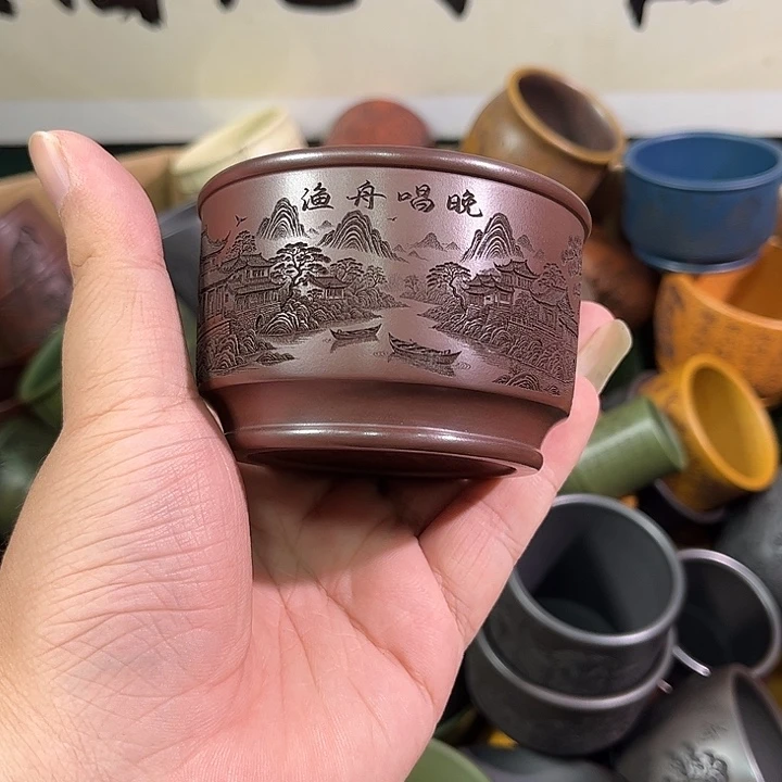 茶杯紫砂全手工紫砂主人杯