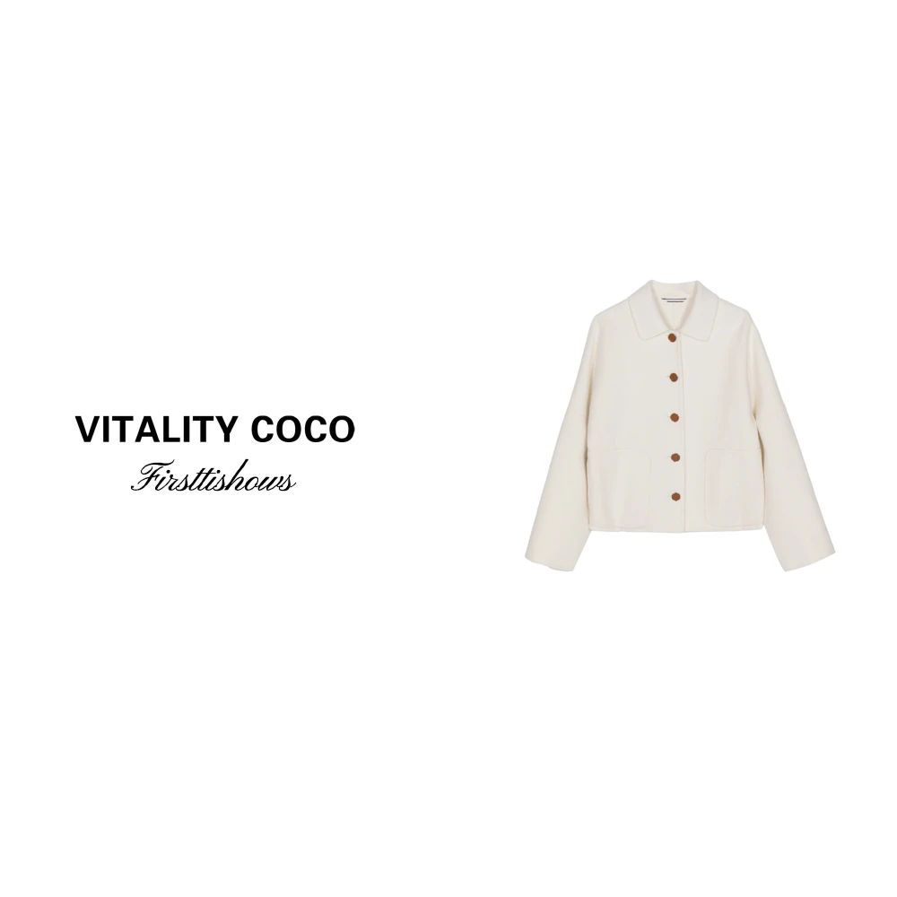 「VITALITY COCO」24冬季秋冬上新热卖单排扣翻领短外套1426