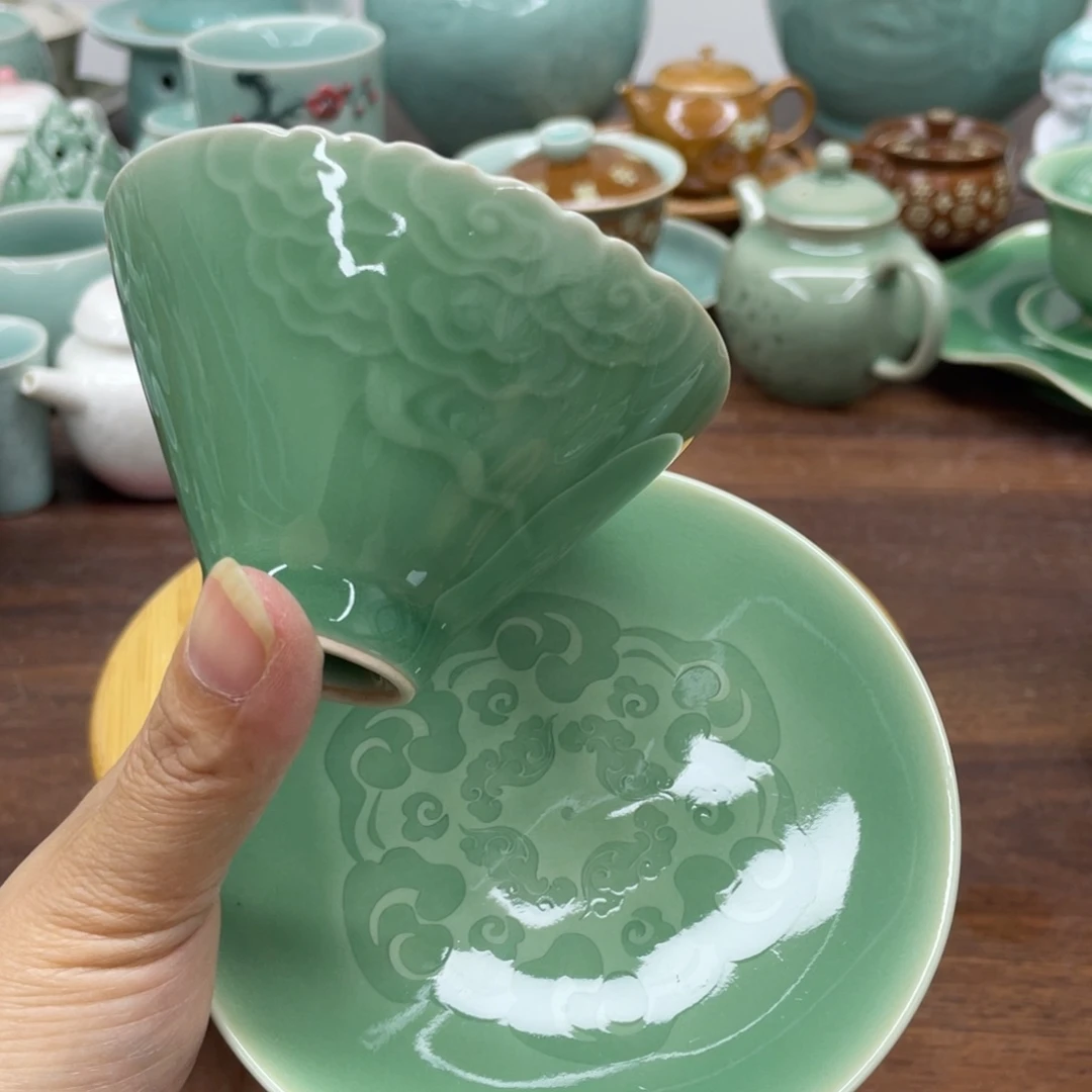 特价福利青瓷一杯一垫