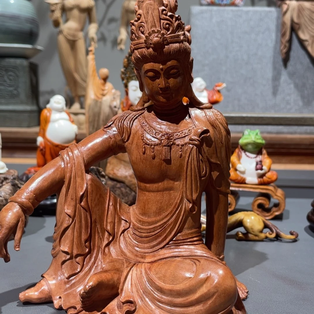 唐***斌木质荔枝木工艺品摆件