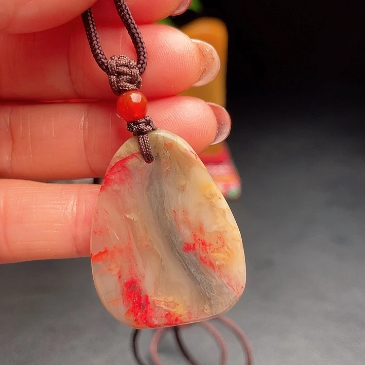 昌化鸡血石用****1昌化鸡血石把件闲章挂件