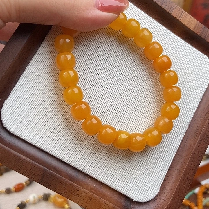 手链琥珀未镶嵌天然琥珀蜜蜡手串