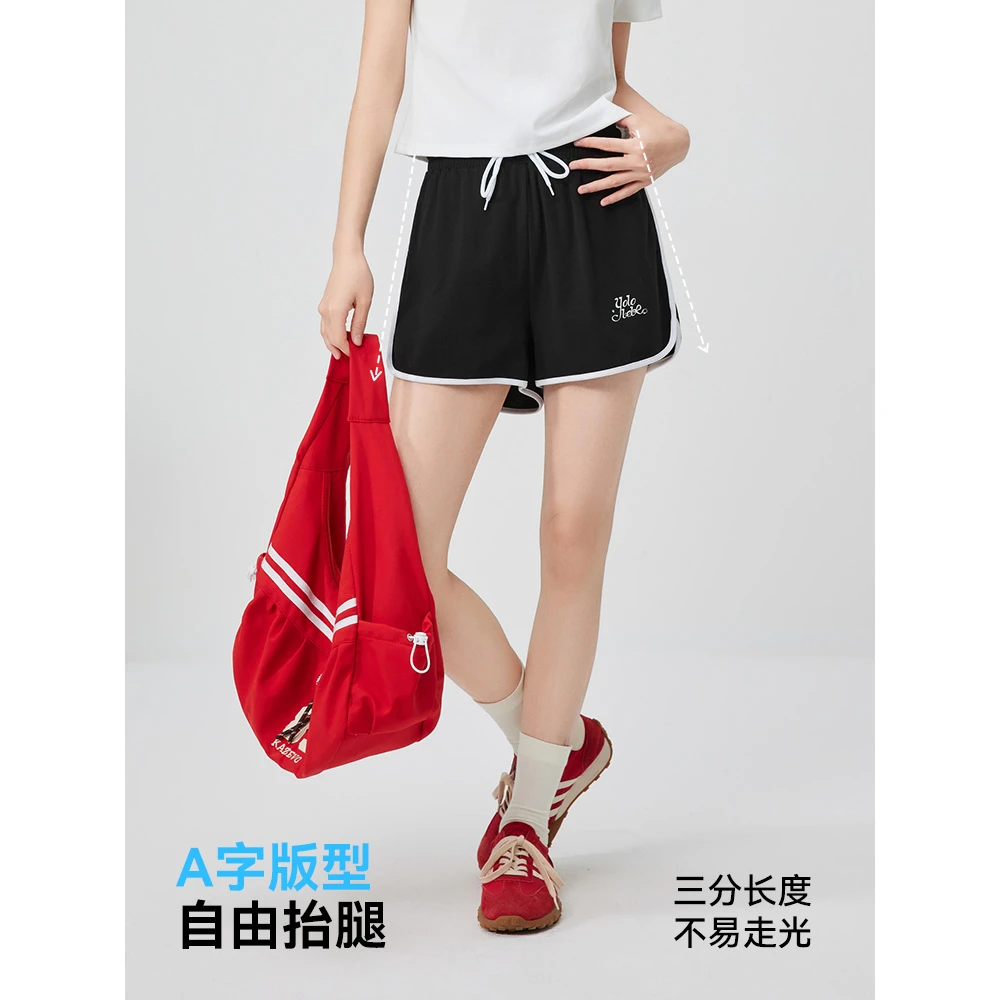 IEF/爱依服短裤2025夏季新款多巴胺服装女A字版宽松百搭三分短裤