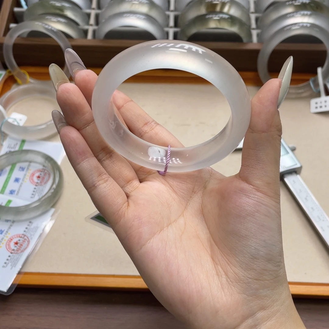 未镶嵌手镯石英质玉08r57.7今日视频高货