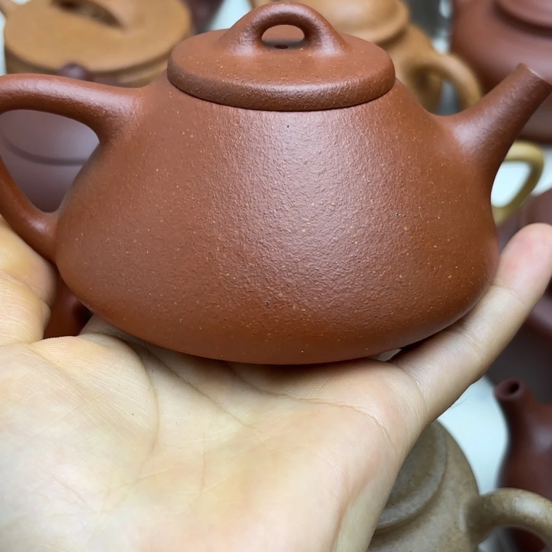 一***失茶壶紫砂精挑红降坡子冶石瓢200cc