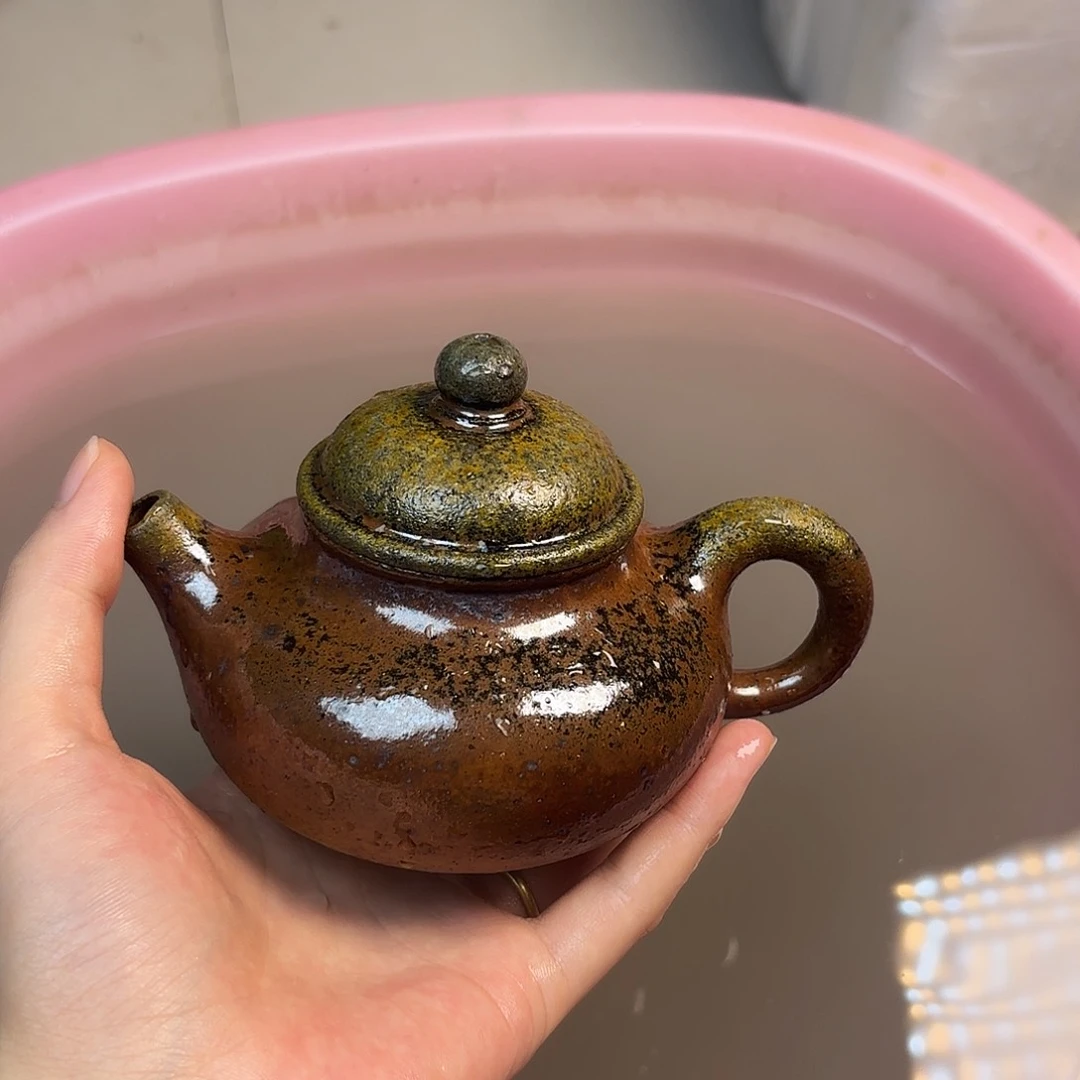 茶壶紫砂柴烧紫砂段泥微瑕