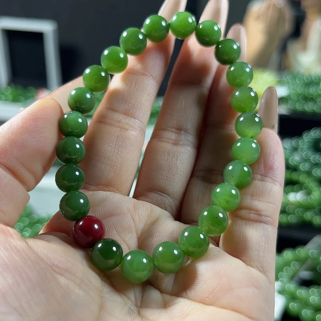 手链未镶嵌和田玉（碧玉）8