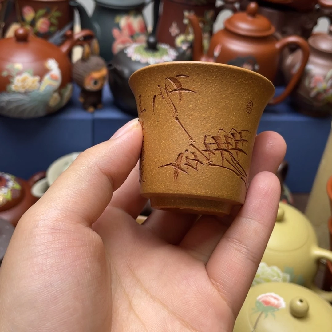 茶杯紫泥紫砂主人杯50cc