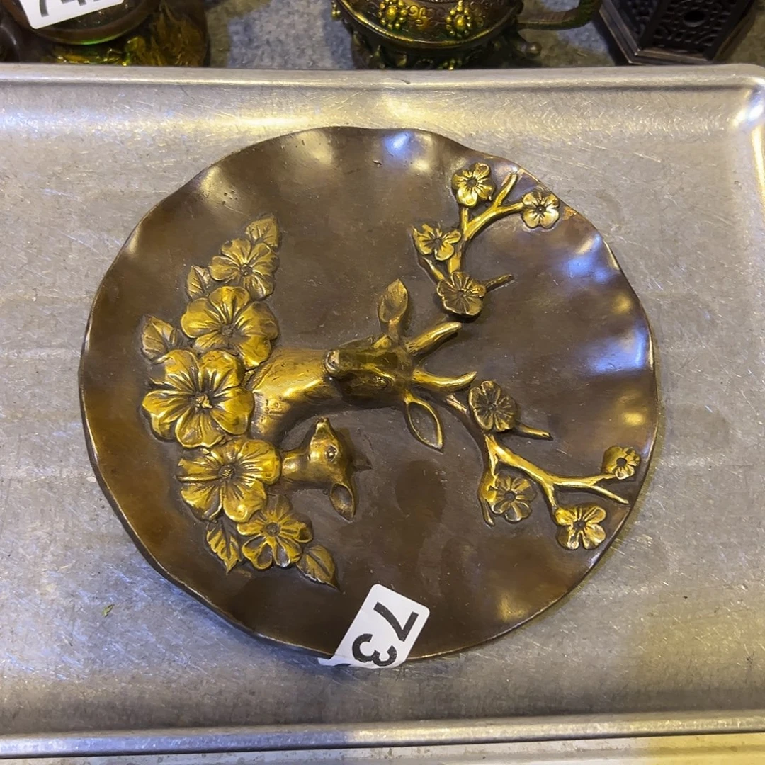 腾***云黄铜摆件，文房摆件