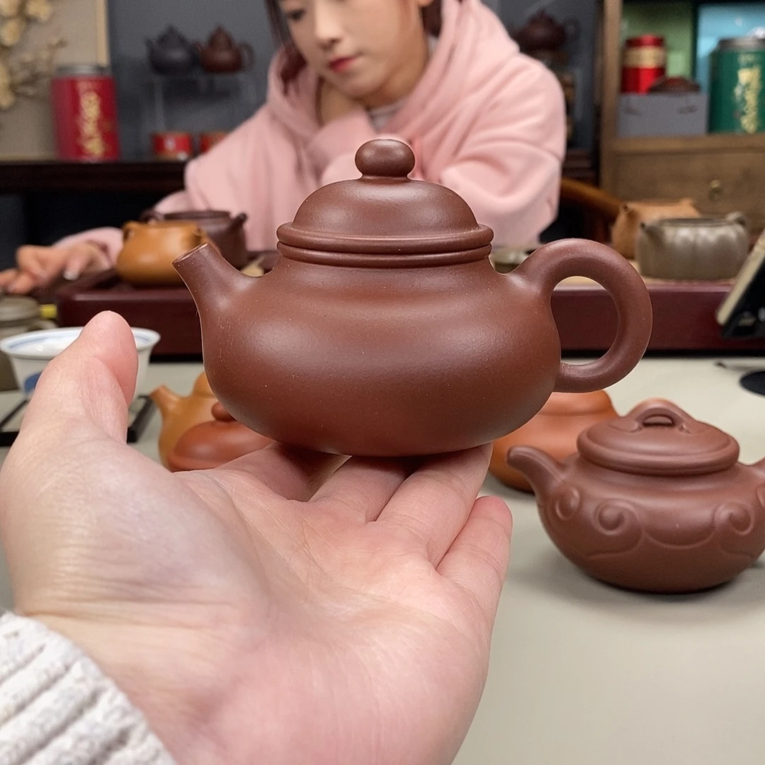 紫砂茶壶底槽清全手容天170cc