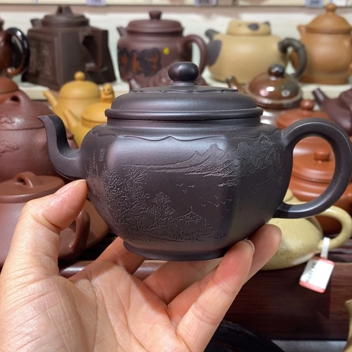 茶壶紫砂微瑕处理一把