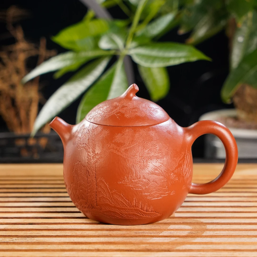 GS36-062   陈群   宜兴手工紫砂  茄瓜