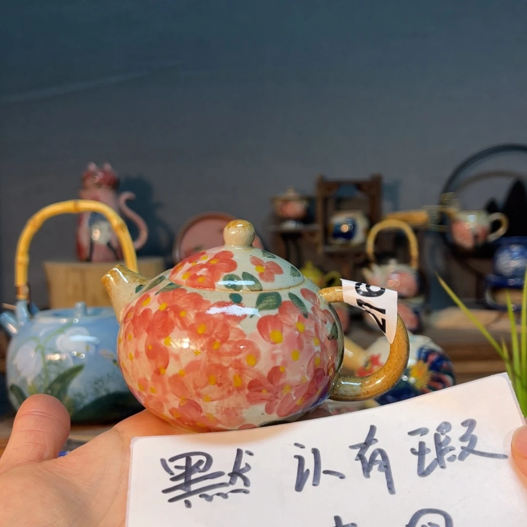 杯素浅陶瓷手工手绘