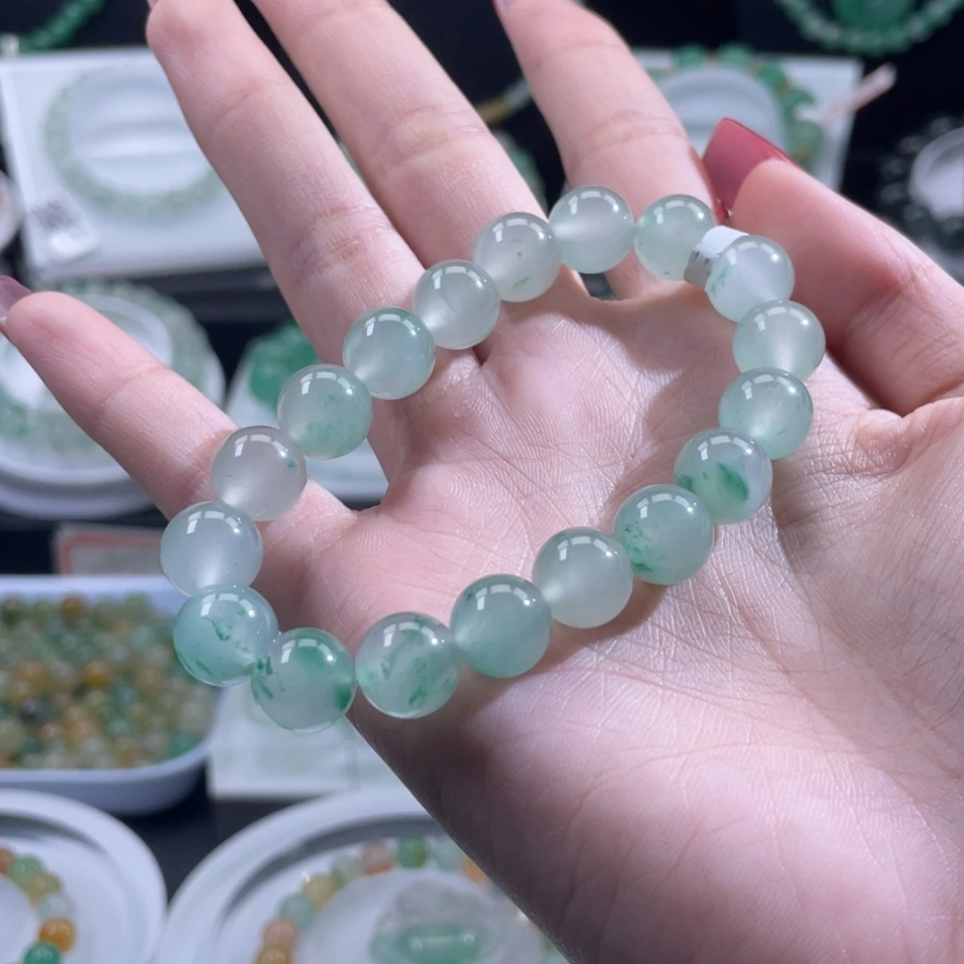 石英质玉（非洲翠）未镶嵌手串
