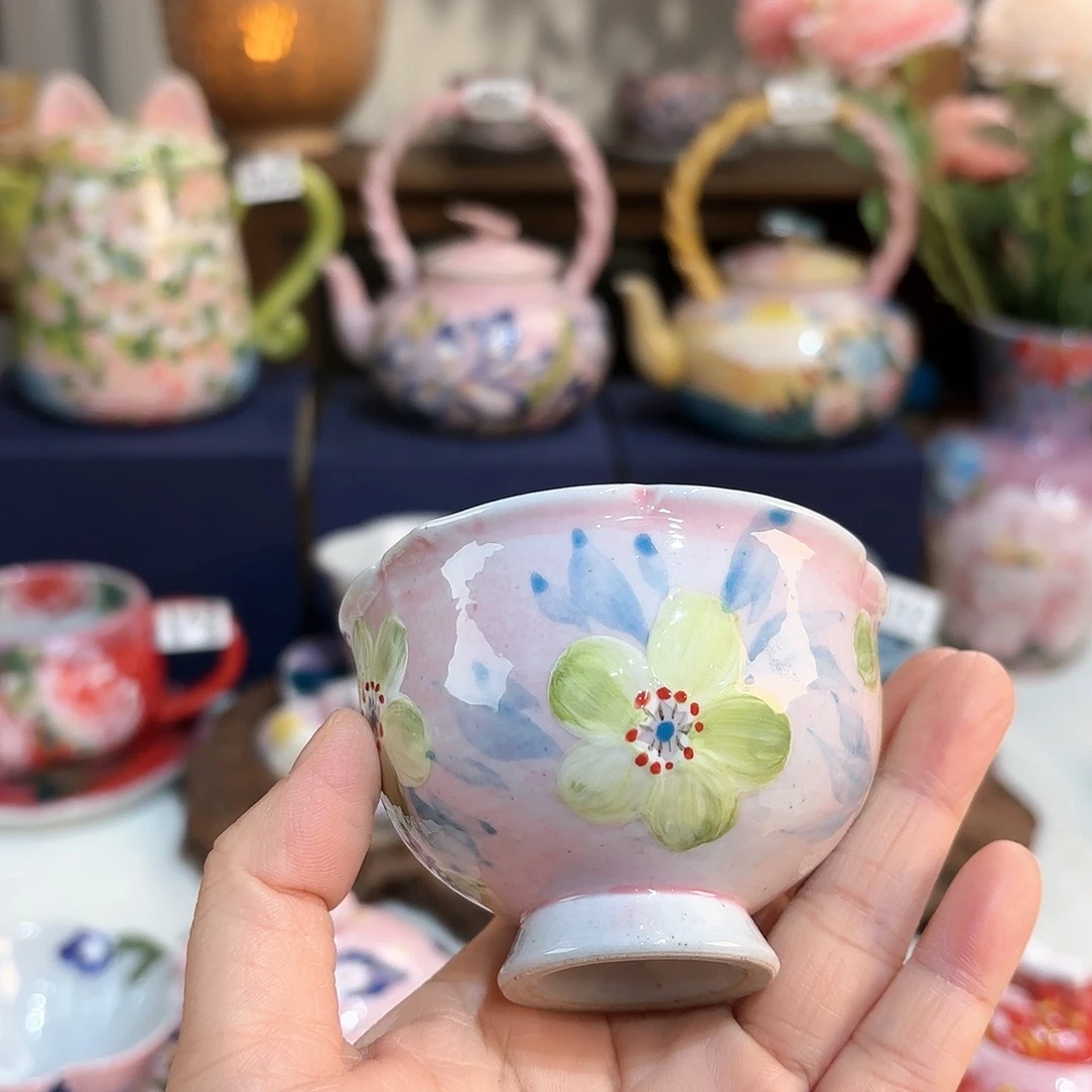 景德镇手绘高温釉下彩陶瓷茶具