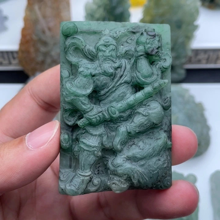 未镶嵌定制翡翠赵公明