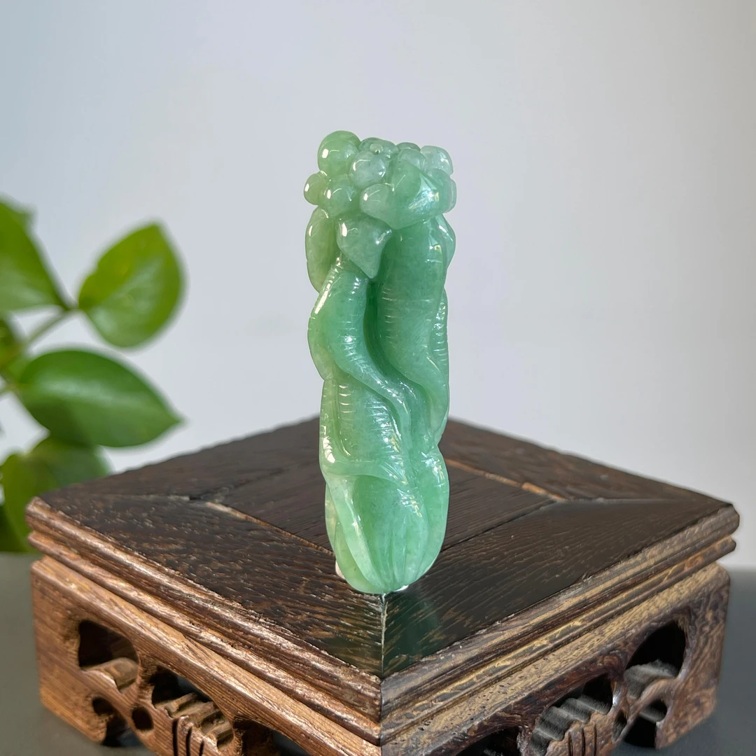 JXB22-56   天然缅甸翡翠A货 人生如意