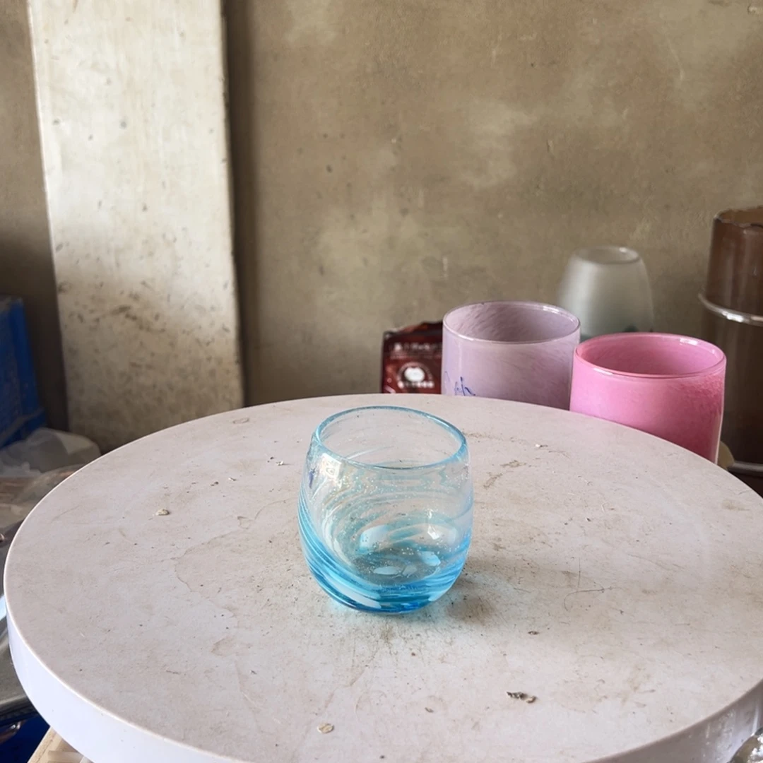 弘扬琉璃花器微瑕高度8