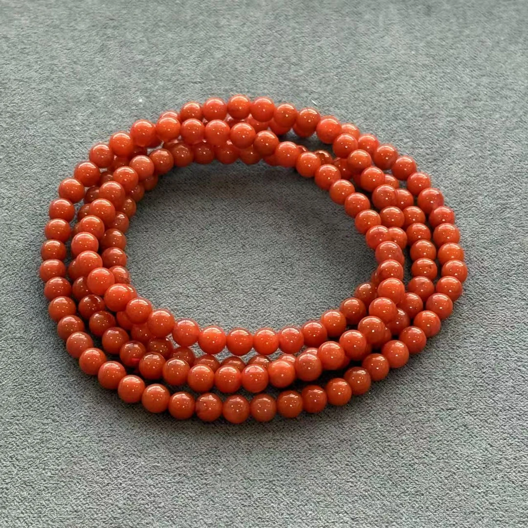 【欣妈珠宝】红色手串手链#01（4.3-4.8mm）