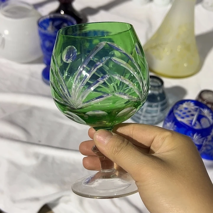 平底款水晶玻璃微瑕一个