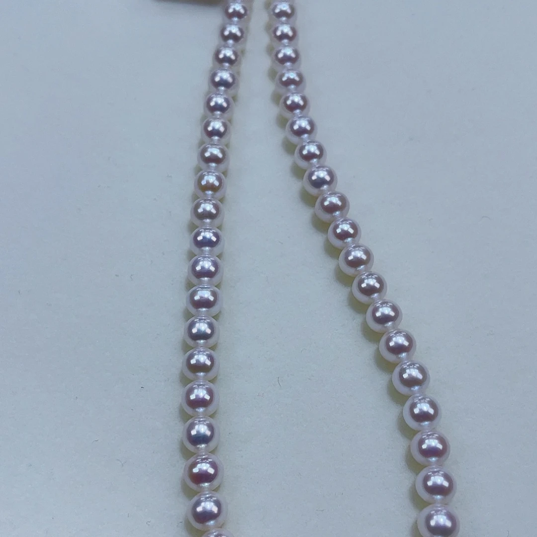 淡水珍珠颈饰银S925镶嵌6m左右炫彩天女光亮瞎眼！新品